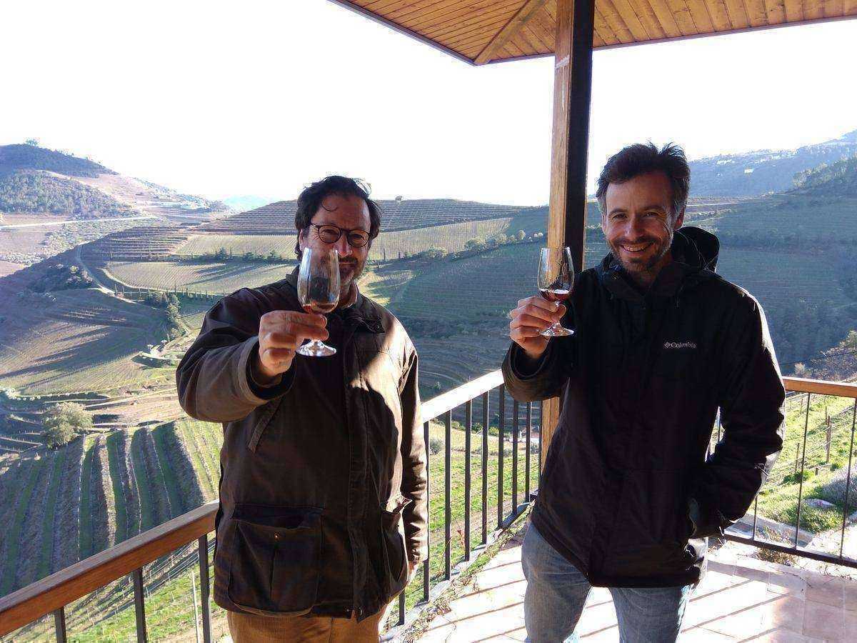 Port wine tasting surrounded by the Douro vineyards of the QUINTA SANTA EUFEMIA